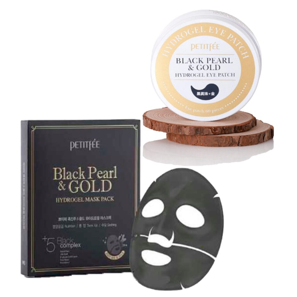 Black Pearl&Gold Hydrogel Face Mask